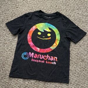 Target Kids Black Tee with Rainbow Logo